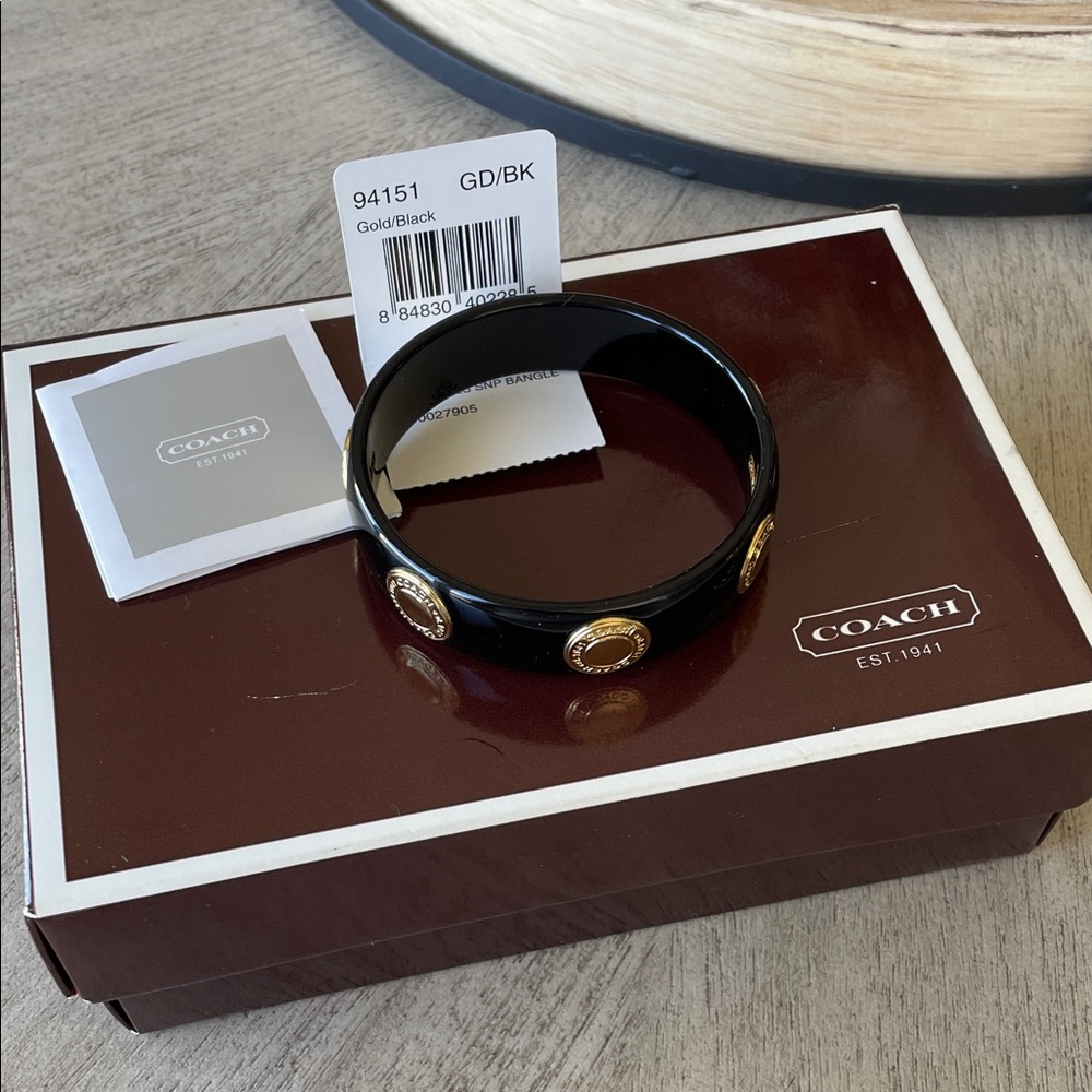 Coach Enamel Bangle Bracelet NWT - Picture 2 of 7
